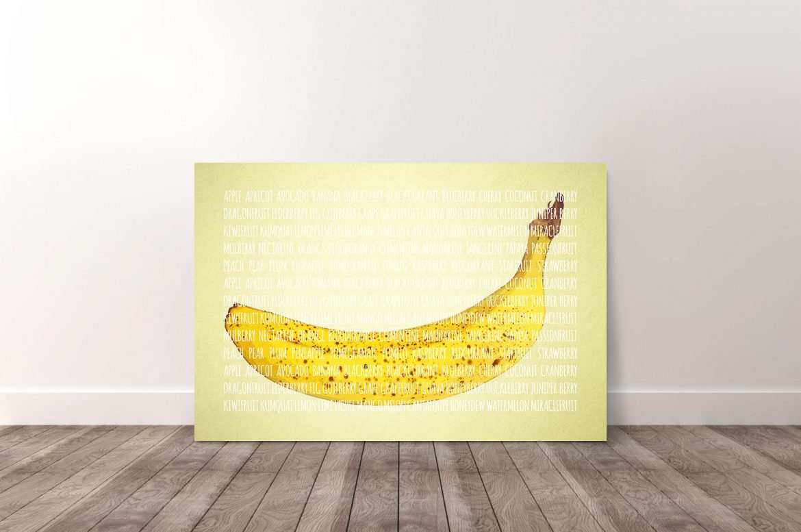 Banaan in kleur