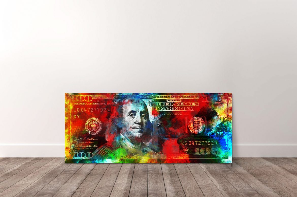 Benjamin Franklin - 100 Dollar in kleur